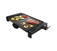 Grill électrique SENCOR SBG 106BK 2300 W surface 47 x 31 cm demi-plate/demi-nervurée antiadhésif Noir
