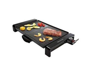 Grill électrique SENCOR SBG 106BK 2300 W surface 47 x 31 cm demi-plate/demi-nervurée antiadhésif Noir