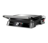 Taurus Grill électrique Etna Inox 2-en-1 Plaque 29x23 cm Ouverture 180° 2200W Thermostat réglable