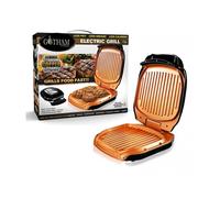 Grill électrique - teleshopping - gotham steel ™ - grill électrique avec un bac récupérateur de graisse - noir - adulte