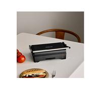 STONE GRILL EASY - Grill Et Appareil À Paninis Multifonction 1600 W Rabattable Noir
