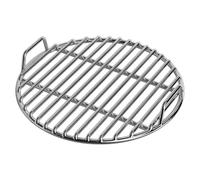 Grill Gates 11 8 Round Smooth Temps résistant à la Chaleur en Acier Inoxydable Grille avec poignée pour la Cuisson du Charbon de Bois grillade rôtissage
