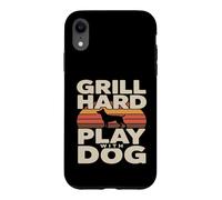 Grill Hard Play avec Chien Backyard BBQ Lover Coque pour iPhone XR