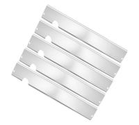 Grill Heat Plates, Stainless Steel BBQ Heat Covers, 17.09x2.99x2.09 inches Lightweight Non-Stick Design, Sturdy Flame Tamer Covers for Outdoor Cooking, Party, Travel, Bonfire, Patio Use