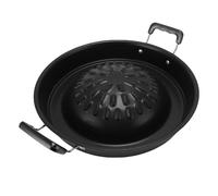 Grill Hot Pot BBQ BBQ Pan de Gril 2 en 1 sans Bâton en Aluminium Hot Pot Grill à Charbon de Bois pour Intérieur Extérieur avec Poêle à Gaz Poêle à Gaz ou (30 cm / 11,81 Pouces Noir)