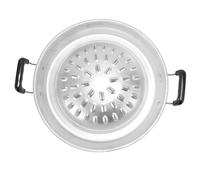 Grill Hot Pot BBQ BBQ Pan de Gril 2 en 1 sans Bâton en Aluminium Hot Pot Grill à Charbon de Bois pour Intérieur Extérieur avec Poêle à Gaz Poêle à Gaz ou (35 cm / 13,78 Pouces de Couleur d'origine)