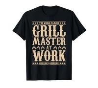 Grill Master At Work Grilling & Chilling Cadeau Barbecue T-Shirt