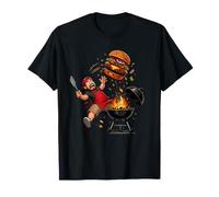 Grill Master Barbecue à Hamburger Amusant dans Le Jardin T-Shirt