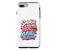 Grill-Master BBQ Grill Backyard Cookout Design Fête Coque pour iPhone 7 Plus/8 Plus