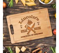 Grill Master Planche à découper personnalisée - Cadeau de barbecue unique pour papa, mari, beau-père, idéal pour la fête des pères ou les vacances