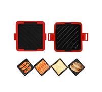 Grill Micro-Ondes - Grille Fromage | Presse pour Préparer des Snacks Grillés comme des Croque-Monsieur au Petit-Déjeuner