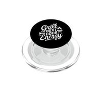 Grill Next Door Energy Cute Hotdog PopSockets PopGrip pour MagSafe