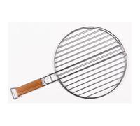 Grill - Non spécifié - Double - Acier chromé - Manche en bambou - 30.5 x 60 cm