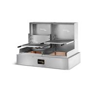 Grill Ouvert Lite de Table Grille en V 2 Brûleurs