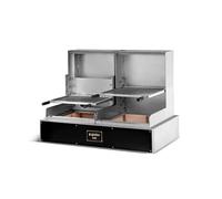 Grill Ouvert Lite de Table Grille en V 2 Brûleurs