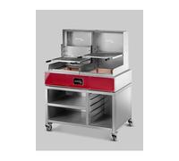 Grill Ouvert Lite Grille en Fil Rond 1 brûleur à Bois