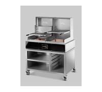 Grill Ouvert Lite Grille en Fil Rond 1 brûleur à Bois