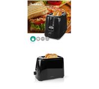 grill pain 2 Emplacements | Thermostat réglable: 6 | Noir / 700 W