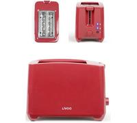 GRILL PAIN à Deux fentes ROUGE 750W 7 POSITIONS pour griller les tartines de pain idées cadeaux