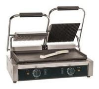 GRILL PANINI DOUBLE RAINURE DESSUS/DESSOUS EN - - Inox G