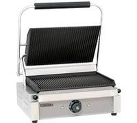 Casselin Grill Panini CGPRR plaques rainurées 335 x 220 mm 2200 W Inox Professionnel
