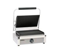 Casselin Grill Panini CGPRR plaques rainurées 335 x 220 mm 2200 W Inox Professionnel