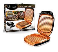 Grill Perfect électrique Gotham Steel - Venteo™ - Grill électrique avec un bac récupérateur de graisse - Noir - Adulte