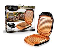 Grill Perfect électrique Gotham Steel - Venteo™ - Grill électrique avec un bac récupérateur de graisse - Noir - Adulte