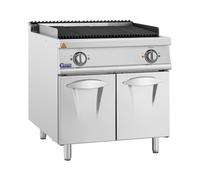 Grill pierre de lave - 8,1 kW - 50 à 300 °C - 400 V - 80 x 73 cm - Pro 730 Series - Royal Catering RCELSG-80//700C