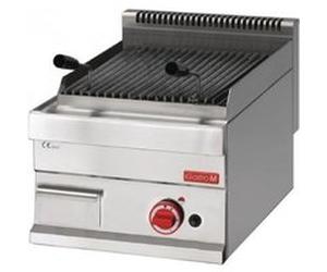Grill pierre de lave à gaz - Série 650 - Gastro M - - Acier inoxydable400 x650x280mm G