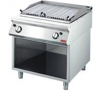 Grill pierre de lave gaz - Série 700 - Gastro M - - Acier inoxydable x700xmm G