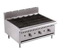 Grill Pierre de Lave Professionnel - Gaz - Combisteel - - Acier inoxydable 915x800x590mm G