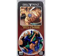 Grill PINZ - Accessoire essentiel pour griller - Attachez et combinez les aliments pendant la cuisson - Mieux que les brochettes de barbecue - Lot de 32