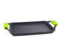 Grill plancha essential 33 x 24 cm - Ibili - Noir - Fonte D'aluminium Noir G