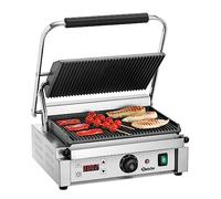 Grille-viande Bartscher Grill professionnel à panini Thermostatique 340 x 220 mm