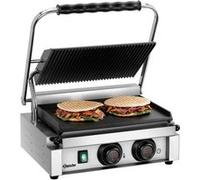 Grill professionnel à panini Électronique 340 x 220 mm Bartscher Gris