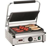 Grill professionnel à panini Thermostatique 340 x 220 mm Bartscher Gris G