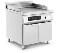 Grill professionnel induction 720 x 610 mm lisse 10000 watts acier inoxydable argenté Helloshop26 14_0009119