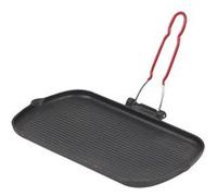 Invicta Grill Viande Rectangulaire en Fonte Noir 37 x 22 cm