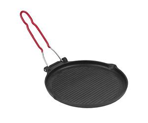 Grill Rond Fonte 23cm Noir - 32710