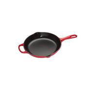 Grill Skillet rond fonte émaillée 23 cm Cerise Le Creuset