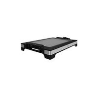 Cecotec Tasty & Grill 2000 Plancha électrique en acier inoxydable 2000 W, plaque RockStone antiadhésive, thermostat réglable, 5 niveaux de puissance, amovible, passe au lave-vaisselle (3094)