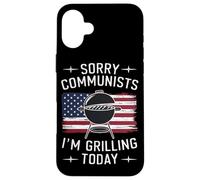 Grill USA Grill Désolé, communistes, Je Fais des grillades Aujourd'hui Coque pour iPhone 16 Plus