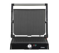 Grill viande et panini - LIVOO - DOC223 - 2200W - 2 plaques - Antiadhésif - Surface de cuisson de 29 x 23 cm - Témoins lumineu