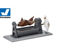 Grill Viessmann H0 1552 avec bœuf tournant et braises brillantes - NEUF +...