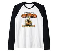 Grill Vintage Master at Work King of The Grilling Funny BBQ Manche Raglan