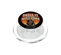 Grillades au Barbecue pour Papa, Feux d'artifice et Repas PopSockets PopGrip pour MagSafe