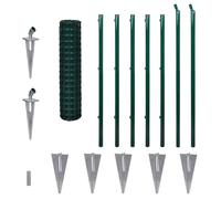 Grillage 10 x 1,2 m avec les support pour jambe de force à enfoncer