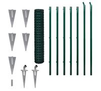 Grillage 10 x 1,5 m avec les support pour jambe de force à enfoncer