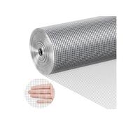 VEVOR Grillage métallique soudé 915mm x 15,24m mrouleau treillis métallique galvanisé à chaud maillage 6,35 x 6,35 mm clôture en fil de poule calibre 23 pour cages à lapins, jardin, petits rongeurs